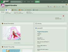 Tablet Screenshot of kagami-kawaiine.deviantart.com