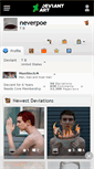 Mobile Screenshot of neverpoe.deviantart.com
