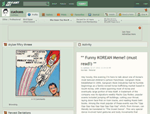 Tablet Screenshot of cuckoos.deviantart.com