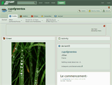 Tablet Screenshot of cupofgreentea.deviantart.com