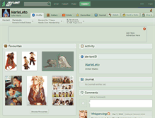 Tablet Screenshot of marieleto.deviantart.com
