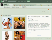 Tablet Screenshot of kezob.deviantart.com