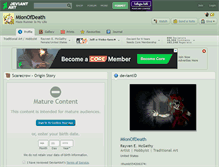 Tablet Screenshot of mionofdeath.deviantart.com