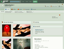 Tablet Screenshot of katherine22-1.deviantart.com
