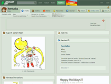 Tablet Screenshot of hentaiko.deviantart.com