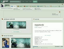 Tablet Screenshot of jopinto.deviantart.com