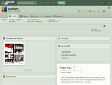 Tablet Screenshot of canisians.deviantart.com