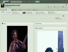 Tablet Screenshot of leatherfaceforever66.deviantart.com