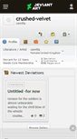 Mobile Screenshot of crushed-velvet.deviantart.com