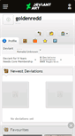 Mobile Screenshot of goldenredd.deviantart.com