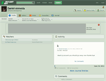 Tablet Screenshot of daniel-amnesia.deviantart.com