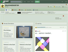 Tablet Screenshot of dragonseeker789.deviantart.com