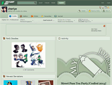 Tablet Screenshot of cherlye.deviantart.com