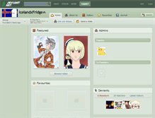 Tablet Screenshot of icelandxfridge.deviantart.com