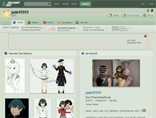 Tablet Screenshot of jade55555.deviantart.com