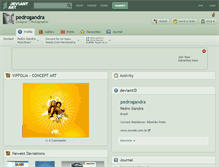Tablet Screenshot of pedrogandra.deviantart.com