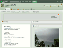 Tablet Screenshot of orange-and-fluffly.deviantart.com