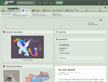 Tablet Screenshot of koalakitty.deviantart.com