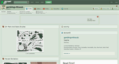 Desktop Screenshot of gamblingwithsouls.deviantart.com