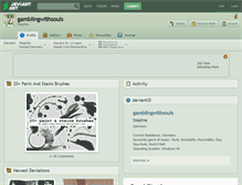 Tablet Screenshot of gamblingwithsouls.deviantart.com