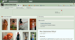 Desktop Screenshot of creative-sheet-stock.deviantart.com