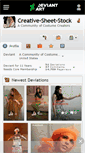 Mobile Screenshot of creative-sheet-stock.deviantart.com
