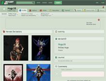 Tablet Screenshot of hugo38.deviantart.com