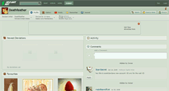 Desktop Screenshot of deathfeather.deviantart.com