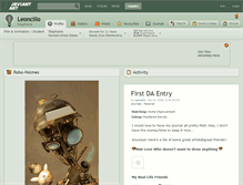 Tablet Screenshot of leoncillo.deviantart.com