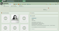 Desktop Screenshot of modelsarah.deviantart.com