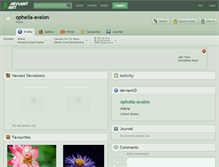 Tablet Screenshot of ophelia-avalon.deviantart.com