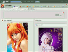 Tablet Screenshot of nyxiepop.deviantart.com