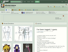 Tablet Screenshot of mitsukai-katana.deviantart.com