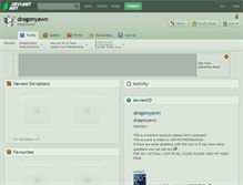 Tablet Screenshot of dragonyawn.deviantart.com