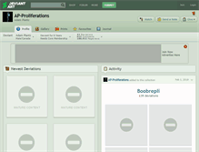Tablet Screenshot of ap-proliferations.deviantart.com