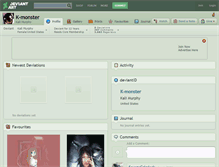 Tablet Screenshot of k-monster.deviantart.com