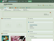 Tablet Screenshot of amatrixfetisha.deviantart.com