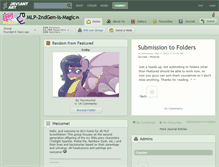 Tablet Screenshot of mlp-2ndgen-is-magic.deviantart.com