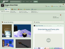 Tablet Screenshot of dragon-ghost-rider.deviantart.com