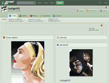 Tablet Screenshot of gothgirl05.deviantart.com