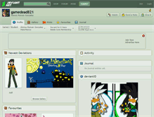 Tablet Screenshot of gamedead821.deviantart.com