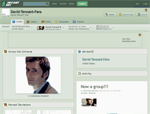 Tablet Screenshot of david-tennant-fans.deviantart.com