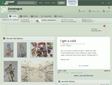 Tablet Screenshot of donotregret.deviantart.com