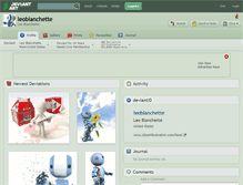 Tablet Screenshot of leoblanchette.deviantart.com