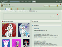 Tablet Screenshot of icerobot.deviantart.com