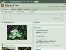 Tablet Screenshot of cautionary-threads.deviantart.com