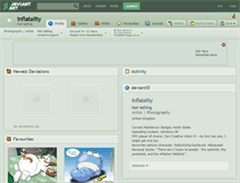 Tablet Screenshot of inflatality.deviantart.com