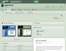 Tablet Screenshot of nighttrainfx.deviantart.com
