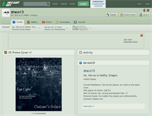 Tablet Screenshot of draco13.deviantart.com