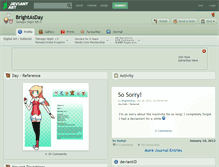 Tablet Screenshot of brightasday.deviantart.com